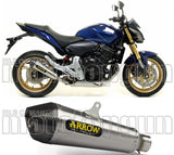 Exhaust Tip With Noise Certification X-Kone Nichrom Carbon - Arrow Special Parts Compatible With Honda Cb 600 F Hornet (2007-2013)