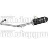 Complete Non-Catalytic Exhaust System With Sound Certification Explorer Black Aluminium Carby End Cap - Arrow Special Parts Compatible With Ktm 690 Enduro R (2025-2026)