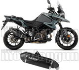 Exhaust Tip With Noise Certification Explorer Black Aluminium Carby End Cap - Arrow Special Parts Compatible With Suzuki V-Strom 1050 (2025-2026)