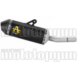 Exhaust Tip With Noise Certification Explorer Black Aluminium Carby End Cap - Arrow Special Parts Compatible With Yamaha Ténéré 700 (2021-2024)