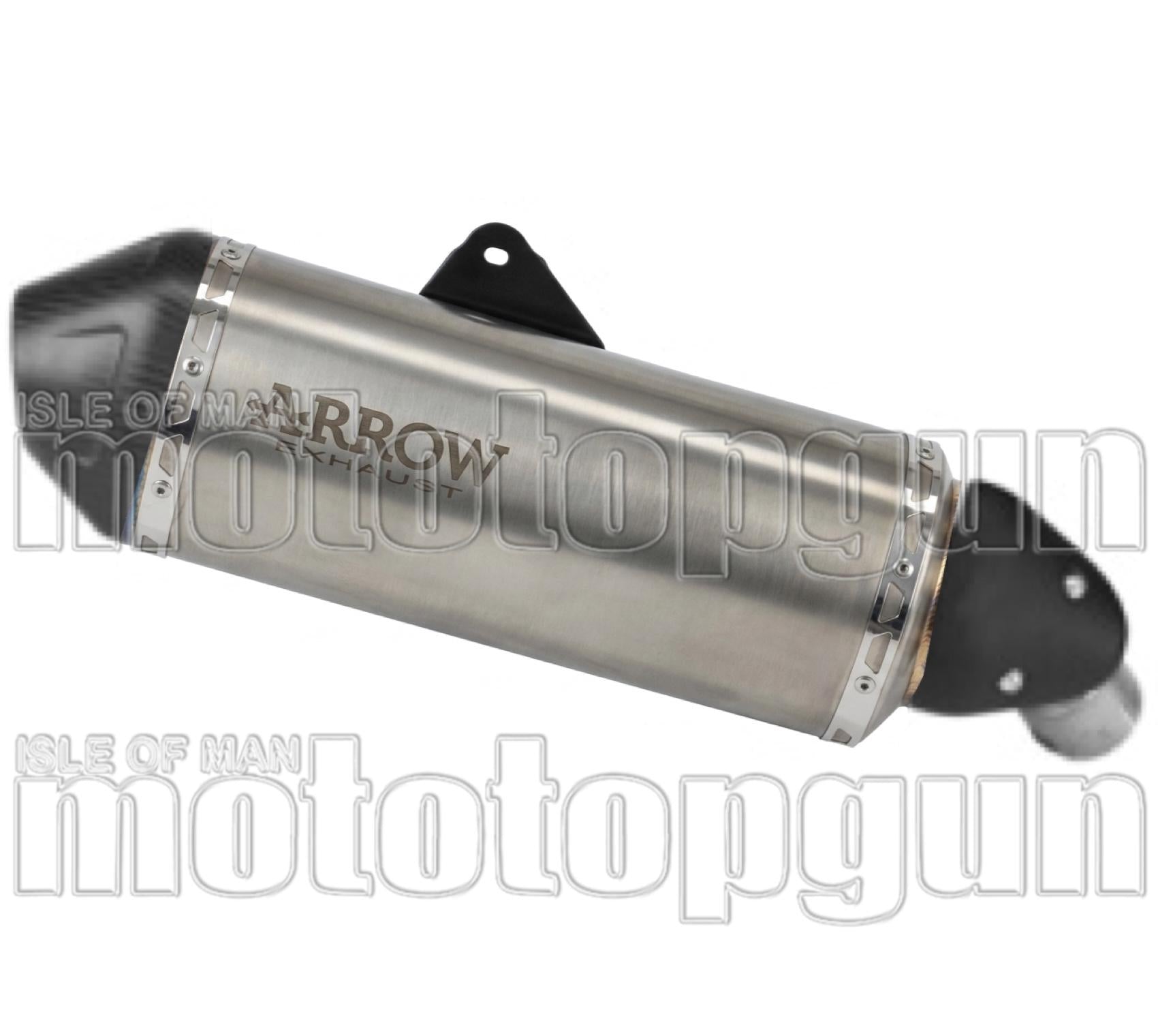 Exhaust Tip With Noise Certification Explorer Titanium Carby End Cap - Arrow Special Parts Compatible With Suzuki V-Strom 1050 (2025-2026)