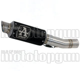 Exhaust Tip With Noise Certification Gp2 Gp-2 Black Nichrom Stainless Steel - Arrow Special Parts Compatible With Ktm 390 Duke (2021-2023)