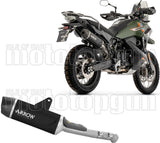 Exhaust Tip With Noise Certification Indy-Race Evo Black Aluminium Body And Carbon Cap - Arrow Special Parts Compatible With Cfmoto 1000 Mt-X (2026)
