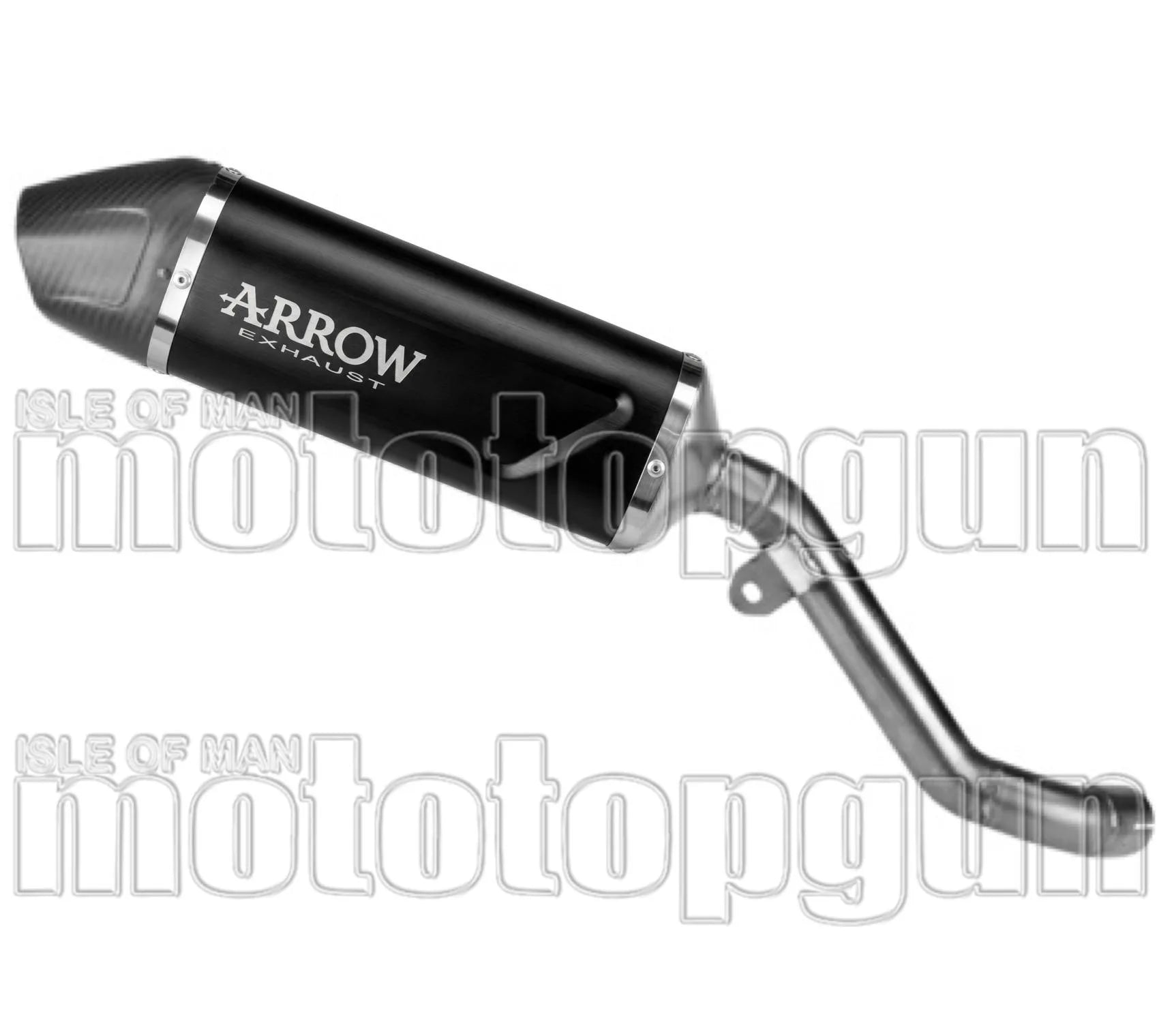 Exhaust Tip Without Sound Certification Indy-Race Evo Black Aluminium Carby End Cap - Arrow Special Parts Compatible With Kawasaki Kle 500 (2026)