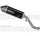Exhaust Tip Without Sound Certification Indy-Race Evo Black Aluminium Carby End Cap - Arrow Special Parts Compatible With Kawasaki Kle 500 (2026)