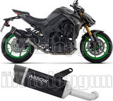 Exhaust Tip With Noise Certification Indy-Race Evo Black Aluminium Carby End Cap - Arrow Special Parts Compatible With Kawasaki Z 1100 (2025-2026)