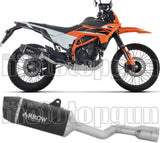 Exhaust Tip With Noise Certification Indy-Race Evo Black Aluminium Carby End Cap - Arrow Special Parts Compatible With Ktm 125 Smc-R (2025-2026)