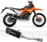 Exhaust Tip With Noise Certification Black Aluminium Carby End Cap - Arrow Special Parts Compatible With Ktm 390 Enduro R (2025-2026)