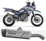 Exhaust Tip With Noise Certification Indy-Race Evo Titanium Carbon - Arrow Special Parts Compatible With Cfmoto 450 Mt (2024)