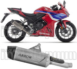Exhaust Tip With Noise Certification Indy-Race Evo Titanium Carbon - Arrow Special Parts Compatible With Honda Cbr 500 R (2024-2026)