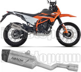 Exhaust Tip With Noise Certification Indy-Race Evo Titanium Carby End Cap - Arrow Special Parts Compatible With Ktm 125 Smc-R (2025-2026)