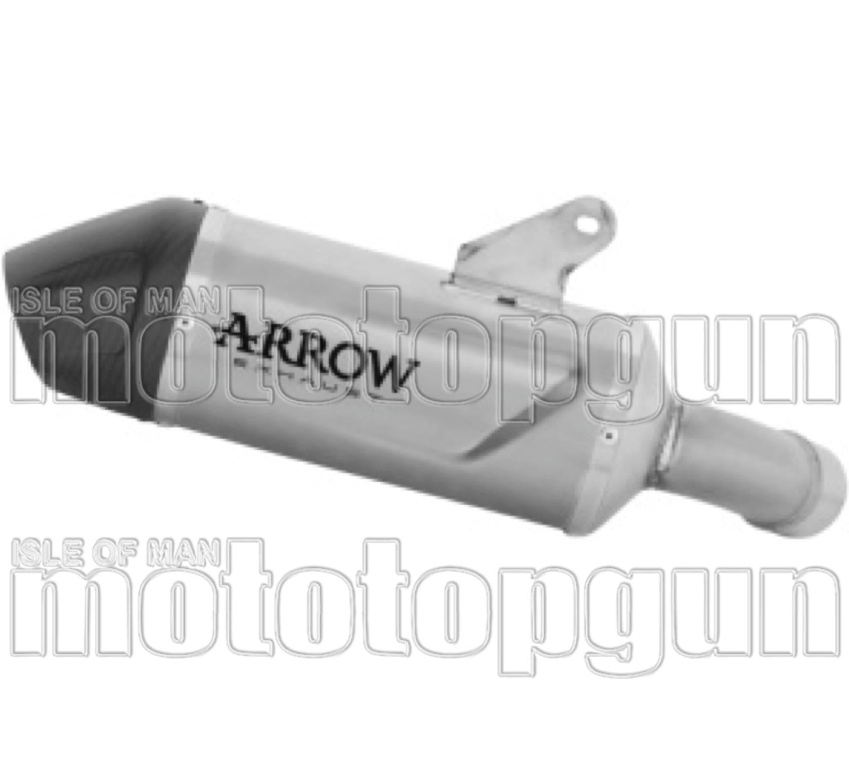Exhaust Tip With Noise Certification Indy Race Evo Titanium Carby End Cap - Arrow Special Parts Compatible With Triumph Tiger 800 Sport (2025-2026)