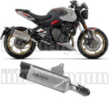 Exhaust Tip With Noise Certification Indy-Race Evo Titanium Carby End Cap - Arrow Special Parts Compatible With Triumph Trident 800 (2026)