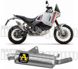 Exhaust Tip With Noise Certification Indy-Race Aluminium Stainless Steel - Arrow Special Parts Compatible With Ducati Desert-X 950 (2022-2025)