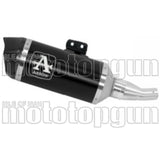 Exhaust Tip With Noise Certification Indy-Race Black Aluminium Carbon - Arrow Special Parts Compatible With Ktm 390 Duke (2021-2023)