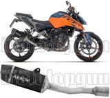 Exhaust Tip With Noise Certification Indy-Race Black Aluminium Carbon - Arrow Special Parts Compatible With Ktm 390 Duke (2024-2026)
