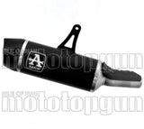 Exhaust Tip With Noise Certification Indy-Race Black Aluminium Carbon - Arrow Special Parts Compatible With Honda Xl 750 Transalp (2023-2024)