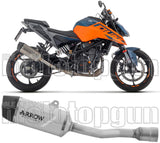 Exhaust Tip With Noise Certification Indy-Race Titanium Carbon - Arrow Special Parts Compatible With Ktm 125 Duke (2024-2026)