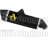 Exhaust Tip With Noise Certification Maxi Race-Tech Black Aluminium Carbon - Arrow Special Parts Compatible With Suzuki V-Strom 1050 (2020-2024)