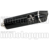 Non-Catalytic Exhaust Tip With Sound Certification Maxi Race-Tech Black Aluminium Carbon - Arrow Special Parts Compatible With Bmw F 850 Gs (2021-2024)
