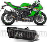 Exhaust Tip With Noise Certification Pista Titanium Carbon - Arrow Special Parts Compatible With Kawasaki Zx 6R 636 (2024-2026)