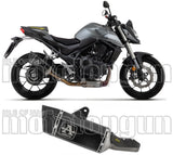 Exhaust Tip With Noise Certification Pista Black Titanium Carbon - Arrow Special Parts Compatible With Honda Cb 750 Hornet (2023-2024)