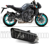 Exhaust Tip With Noise Certification Pista Black Titanium Carbon - Arrow Special Parts Compatible With Yamaha Mt-10 (2022-2024)