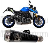 Exhaust Tip With Noise Certification Pro-Race Black Nichrom Stainless Steel - Arrow Special Parts Compatible With Suzuki Gsx-S 950 (2021-2023)