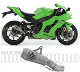 Exhaust Tip With Noise Certification Pro-Race Aluminium Stainless Steel - Arrow Special Parts Compatible With Kawasaki Zx 10Rr (2021-2024)