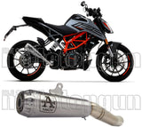 Exhaust Tip With Noise Certification Pro-Race Nichrom Stainless Steel - Arrow Special Parts Compatible With Ktm 125 Duke (2021-2023)