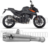 Exhaust Tip With Noise Certification Pro-Race Titanium Titanium - Arrow Special Parts Compatible With Ktm 990 Duke (2024-2026)