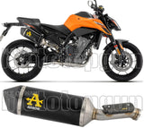 Exhaust Tip With Noise Certification Race-Tech Black Aluminium Carby End Cap - Arrow Special Parts Compatible With Ktm 790 Duke (2025-2026)