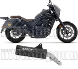 Exhaust Tip With Noise Certification Rebel Black Nichrom Steel End Cap - Arrow Special Parts Compatible With Honda Cmx 1100 Rebel T (2025-2026)