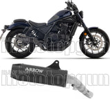 Exhaust Tip With Noise Certification Rebel Black Nichrom Carby End Cap - Arrow Special Parts Compatible With Honda Cmx 1100 Rebel (2025-2026)