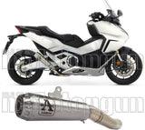 Exhaust Tip With Noise Certification Pro-Race Aluminium Carbon - Arrow Special Parts Compatible With Honda Forza 750 (2021-2023)
