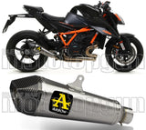 Exhaust Tip With Noise Certification X-Kone Titanium Carbon - Arrow Special Parts Compatible With Ktm 1290 Superduke R (2020-2023)