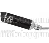 Exhaust Tip With Noise Certification Urban Black Aluminium Carbon - Arrow Special Parts Compatible With Yamaha X-Max 300 (2021-2024)
