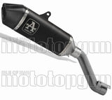 Exhaust Tip With Noise Certification Veloce Black Titanium Carbon - Arrow Special Parts Compatible With Ducati Multistrada V4 1100 (2021-2024)