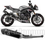 Catalytic Exhaust Tip With Sound Certification Veloce Black Aluminium Carbon - Arrow Special Parts Compatible With Triumph Street Triple 765 (2020-2022)