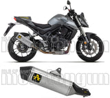 Exhaust Tip With Noise Certification Veloce Aluminium Carbon - Arrow Special Parts Compatible With Honda Cb 750 Hornet (2023-2024)