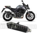 Exhaust Tip With Noise Certification Veloce Black Titanium Carbon - Arrow Special Parts Compatible With Honda Cb 750 Hornet (2023-2024)