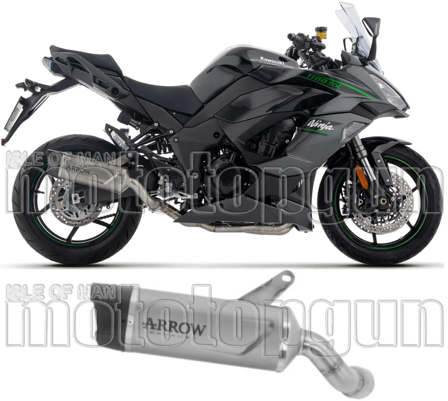 Exhaust Tip With Noise Certification Indy-Race Evo Titanium Carby End Cap - Arrow Special Parts Compatible With Kawasaki Ninja 1100 Sx (2025-2026)