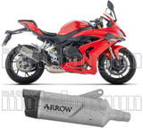 Exhaust Tip With Noise Certification Indy-Race Evo Titanium Carby End Cap - Arrow Special Parts Compatible With Qj Motor Srk 800 Rr (2024-2025)
