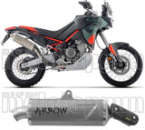 Exhaust Tip With Noise Certification Indy-Race Evo Titanium Carby End Cap - Arrow Special Parts Compatible With Aprilia Tuareg 660 (2025-2026)