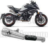 Exhaust Tip With Noise Certification Pro-Race Nichrom - Arrow Special Parts Compatible With Cfmoto 800 Nk (2023-2025)