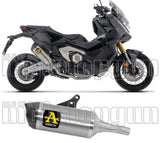 Exhaust Tip With Noise Certification Race-Tech Short Titanium Carby End Cap - Arrow Special Parts Compatible With Honda X-Adv 750 (2025-2026)