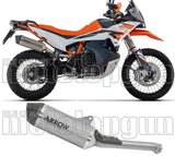 Exhaust Tip With Noise Certification Race-Tech Titanium Carby End Cap - Arrow Special Parts Compatible With Ktm 790 Adventure (2025-2026)