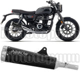 Exhaust Tip With Noise Certification Rebel Black Stainless Steel Steel End Cap - Arrow Special Parts Compatible With Honda Gb 350 S E5+ (2025-2026)