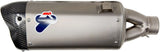 Exhaust Tip Without Sound Certification Steel Black Carbon Cap - Termignoni Compatible With Husqvarna Fe 450 (2020-2021)