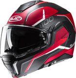 Flip-Up Motorcycle Helmet Hjc I100 Advanced Polycarbonate Mc1Sf Lorix Size 09 L